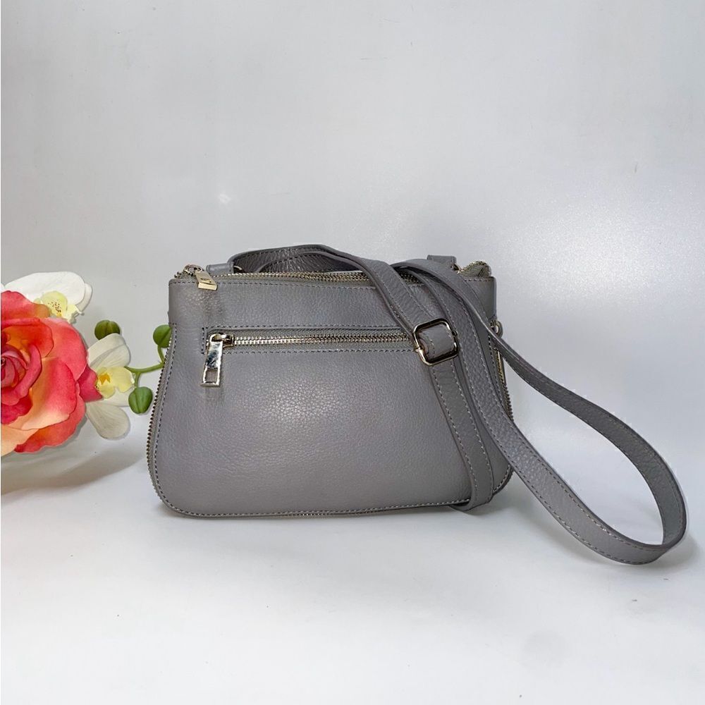 Halogen Two-Tone Leather Crossbody Sm